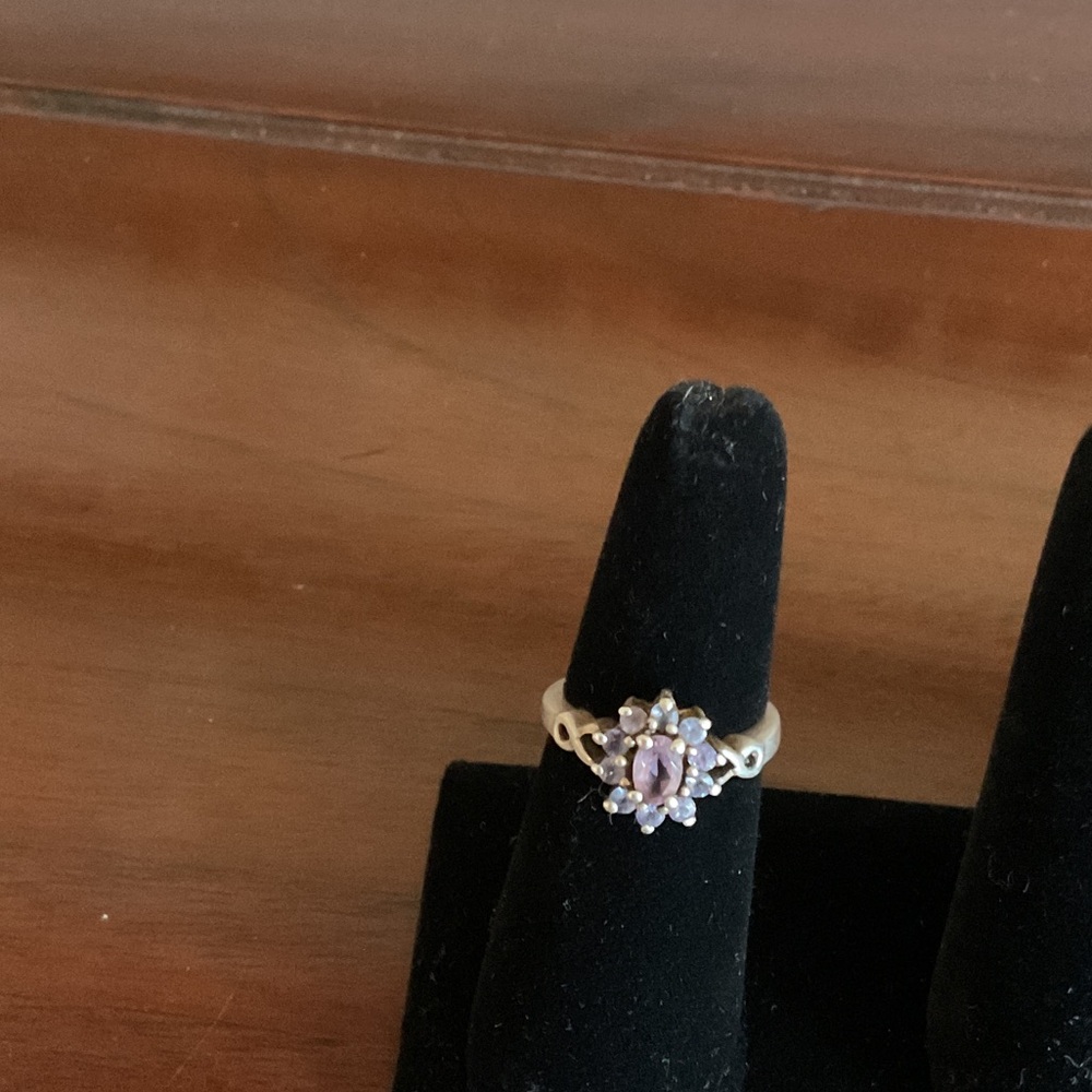 Elegant Purple Amethyst Ring